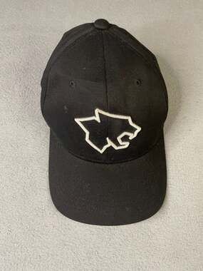 ATC Flexfit Embroidered Wildlife/Wildcat Logo Baseball Cap Black size L/XL